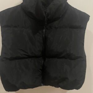 SHEIN Kids Black Quilted Vest